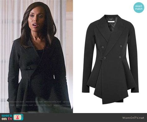 givenchy blaser olivia pope|Olivia’s black peplum blazer on Scandal .